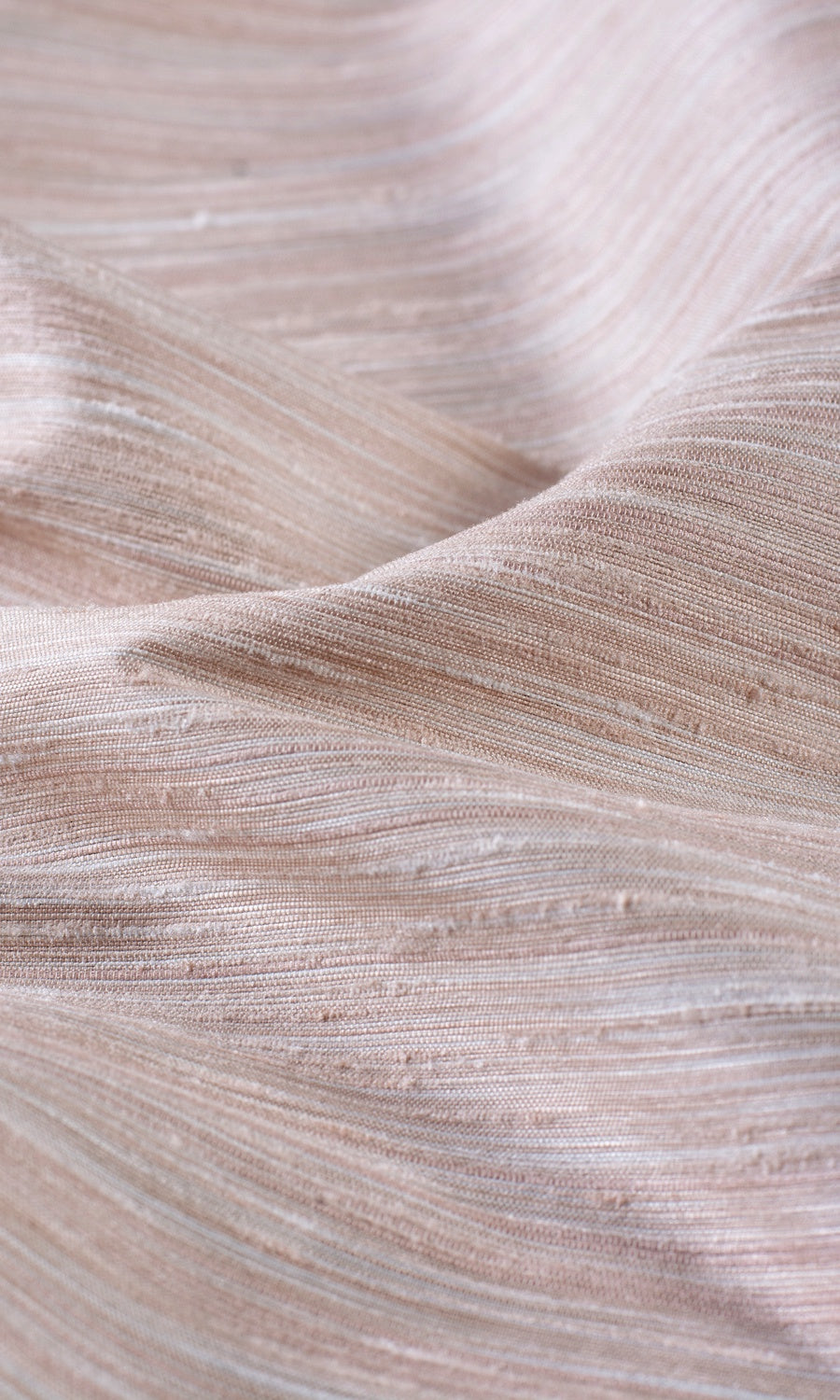 Textured Faux Silk Fabric Sample for Curtains & Drapes (Cavern Pink)