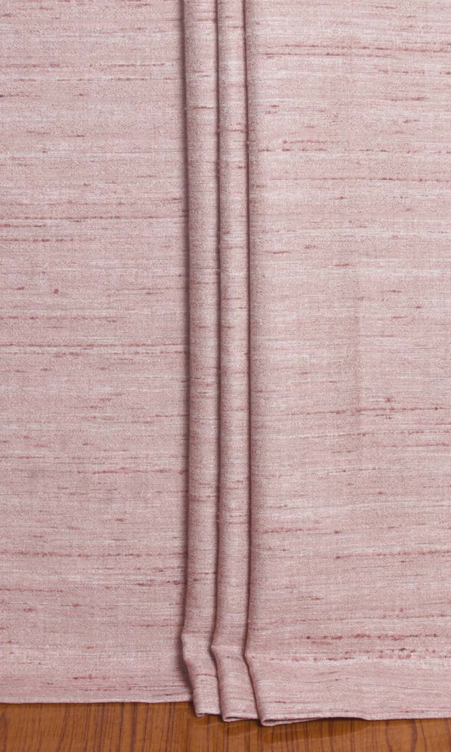 Faux Silk Textured Window Treatments Fabric By the Yard (Pastel Pink)