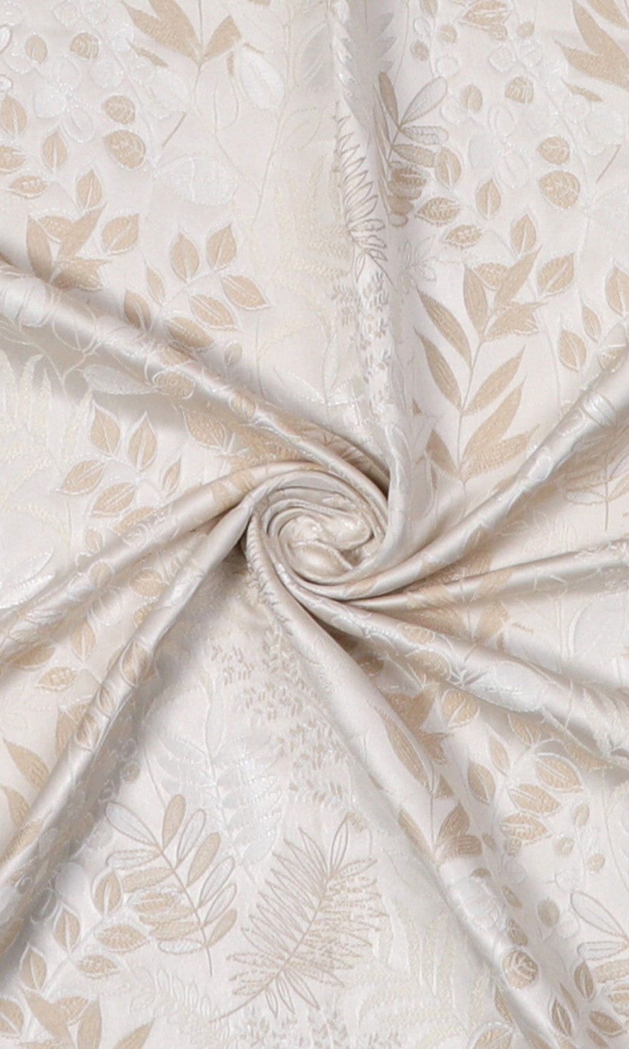 Botanical Free Fabric Material Sample (White/ Ivory)