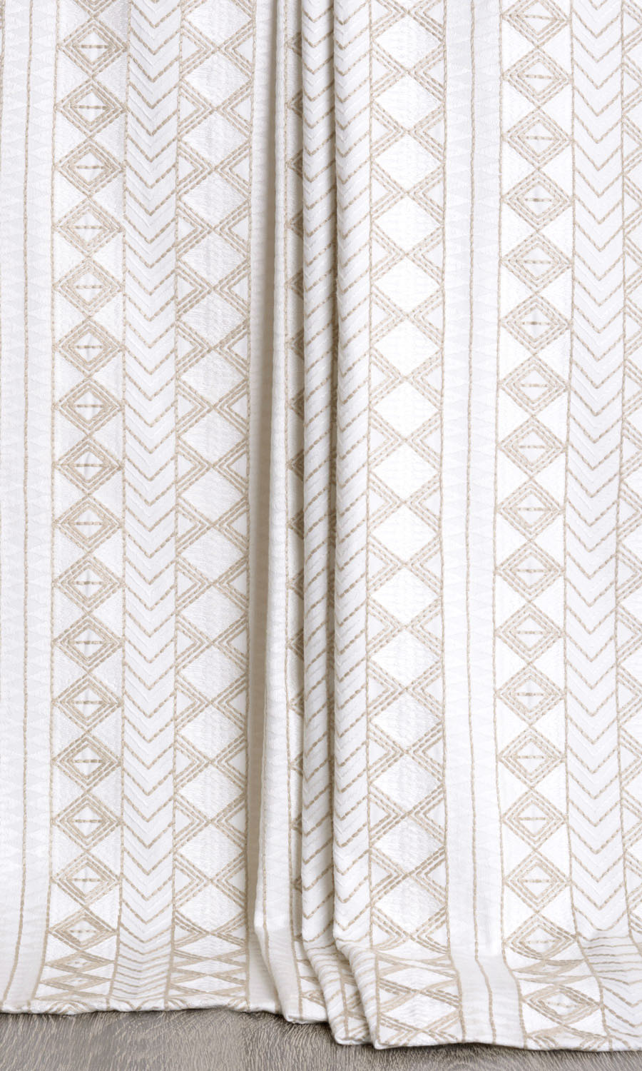 Ikat Textured Home Décor Fabric By the Yard (white/ Beige)