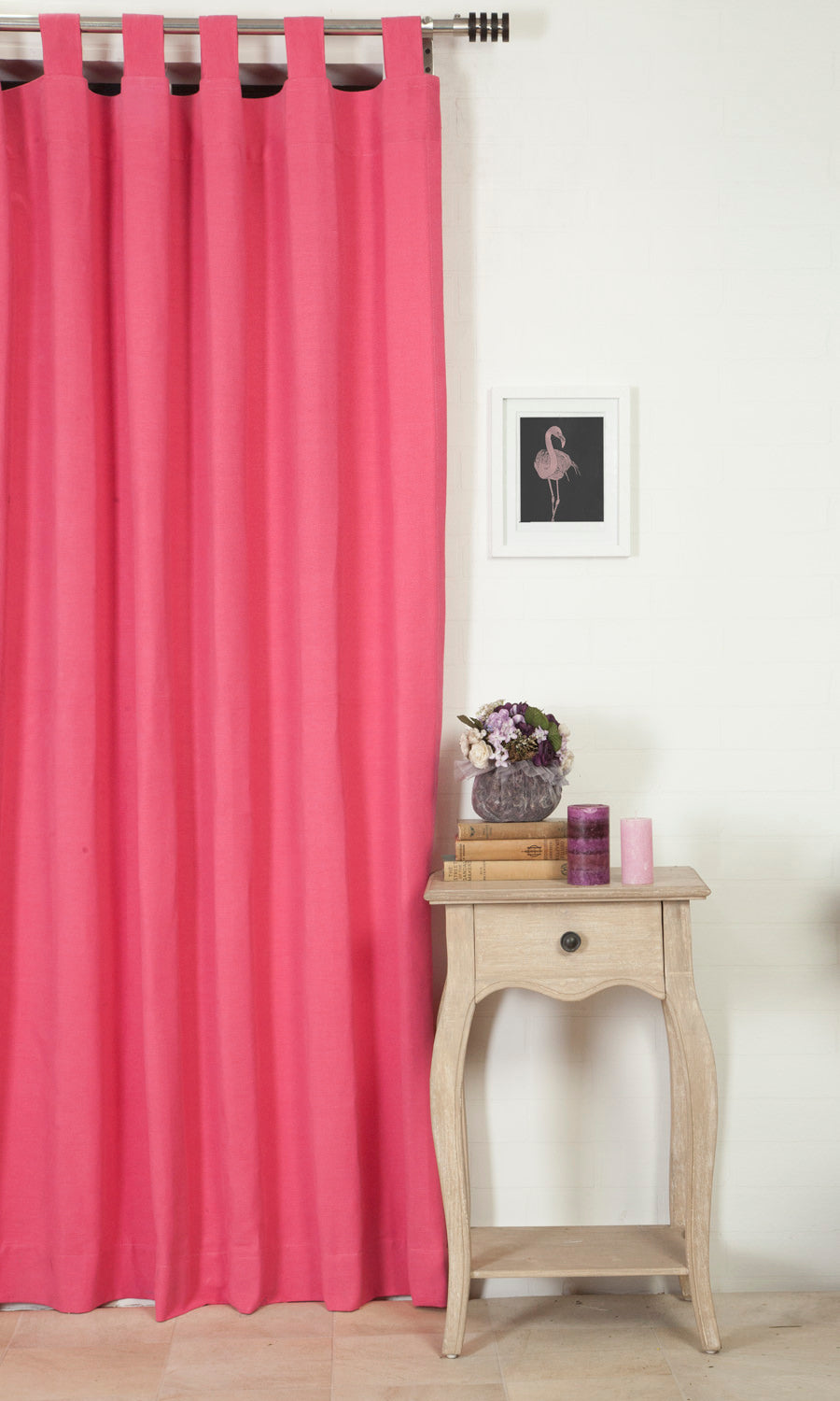Cotton Home Décor Fabric Sample (Pink)