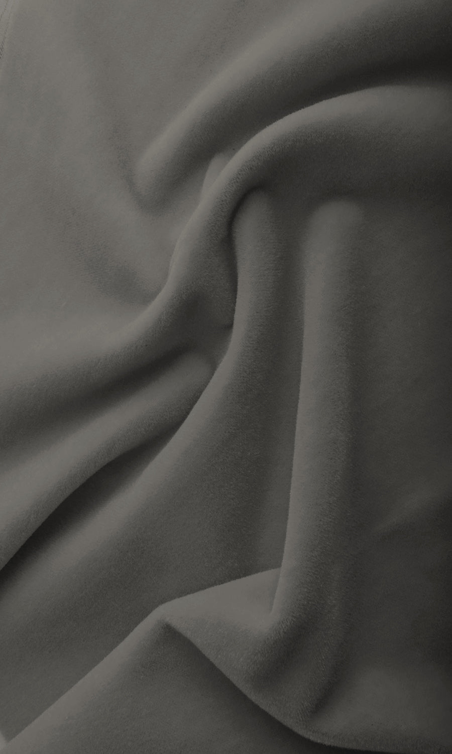Velvet Home Textile Fabric Material By the Yard (Grey)