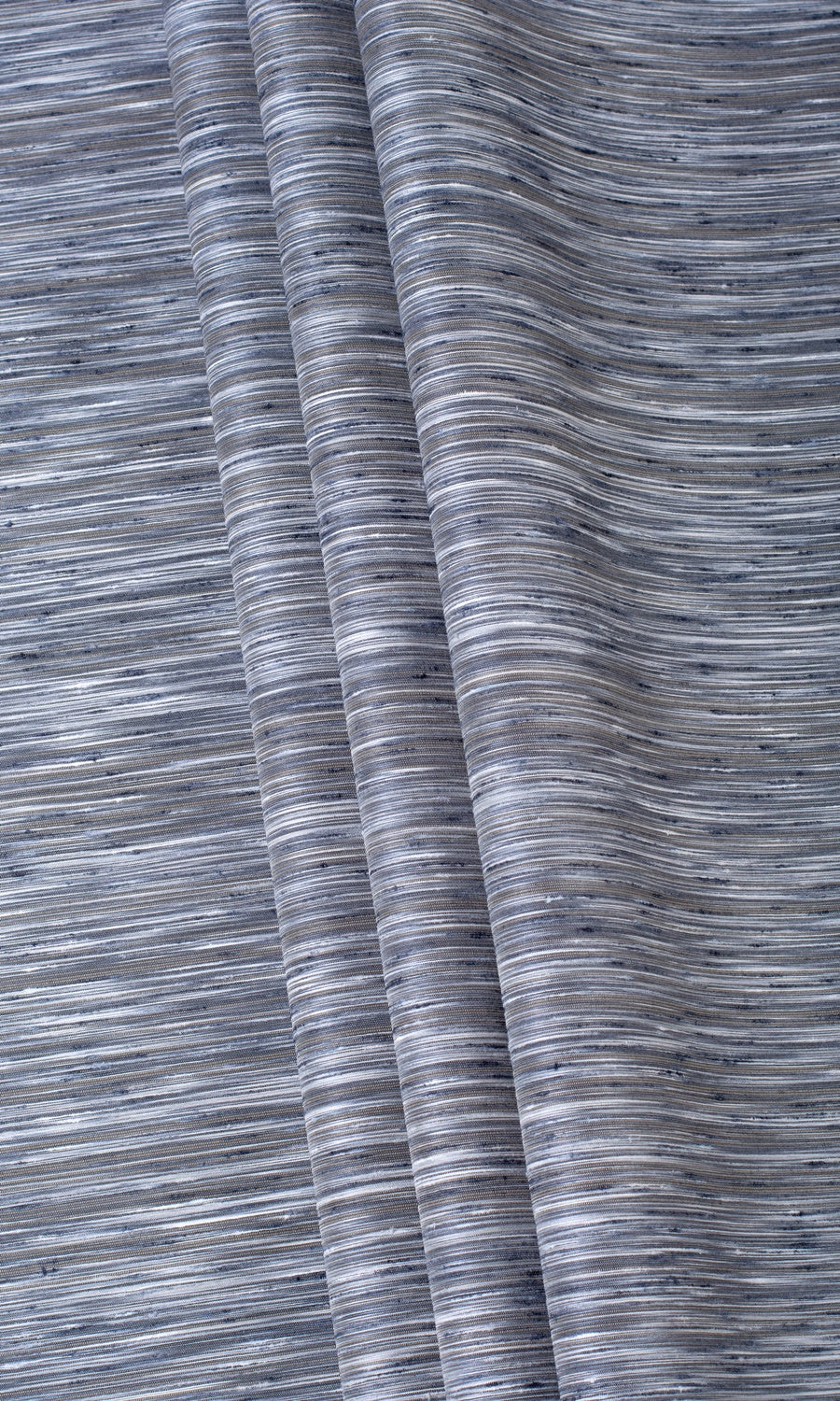 Faux Silk Window Treatments Fabric By the Yard (Grey/ Blue/ Black)