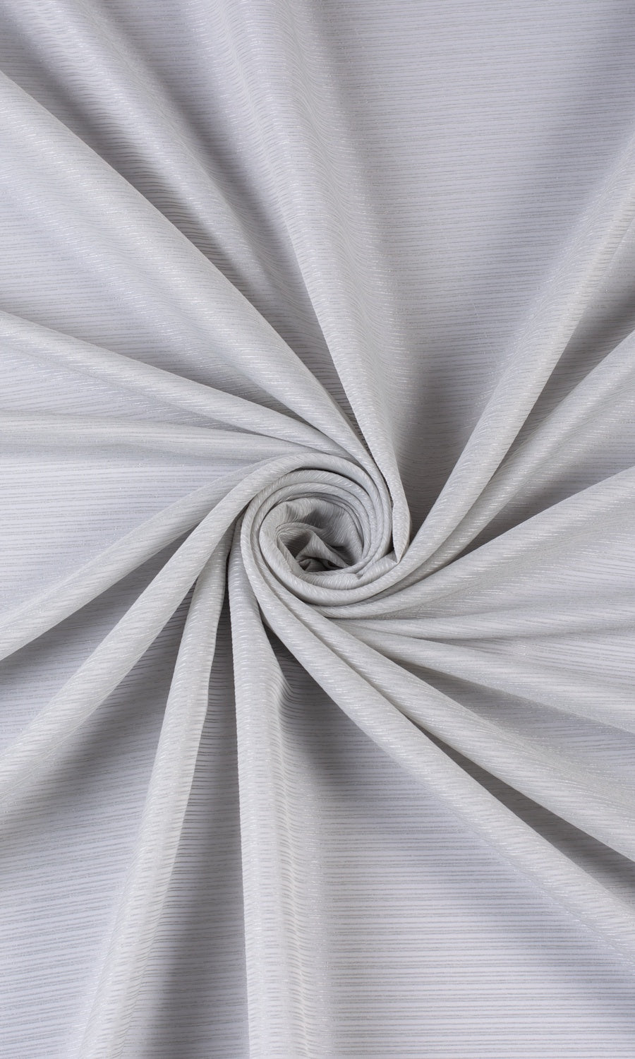 Striped Sheer Window Treatments Fabric By the Yard (Pale Gray)