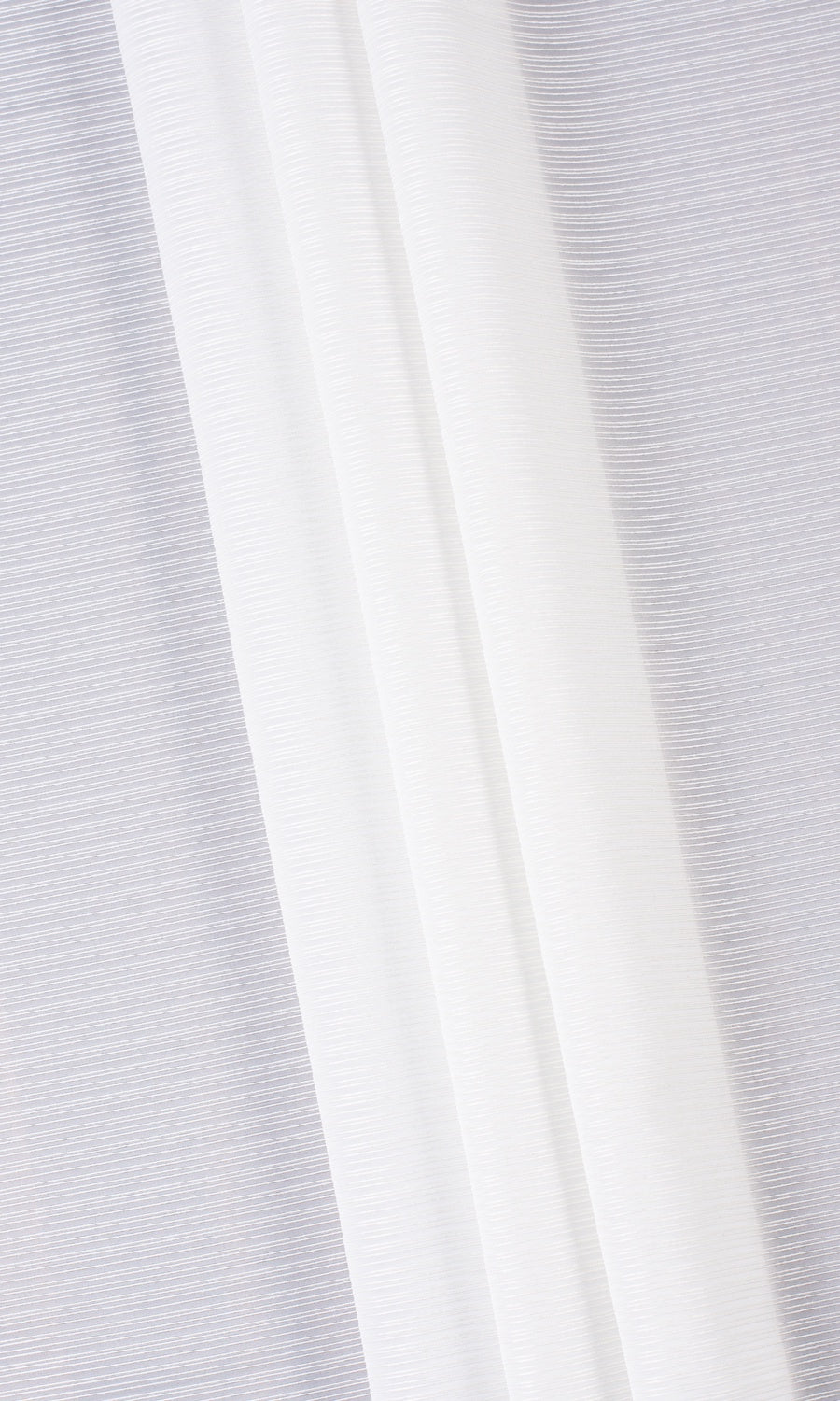 Striped Sheer Home Textile Fabric Material By the Yard (Chiffon White)
