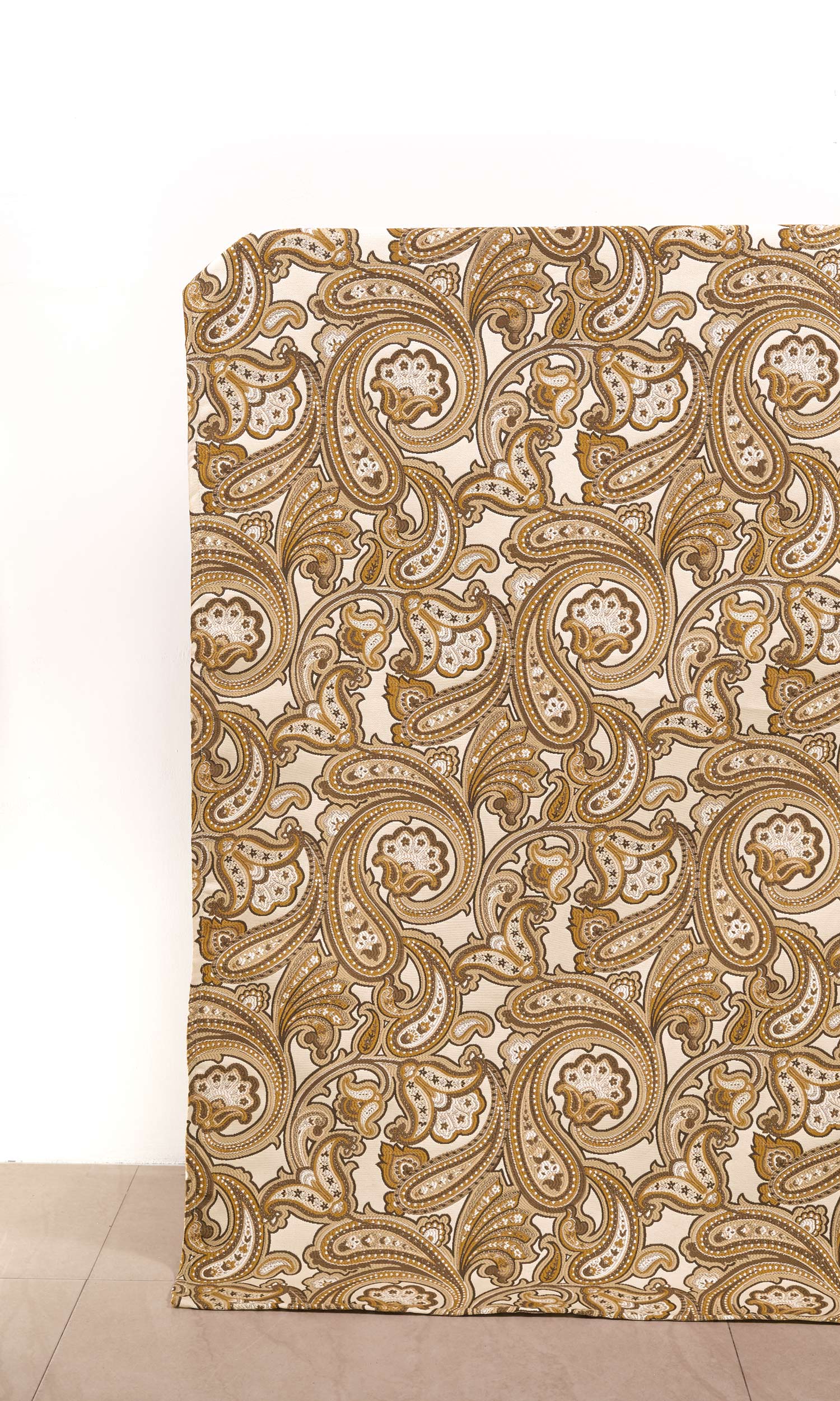 Paisley Home Décor Fabric By the Yard (Beige/ Yellow/ Umber)