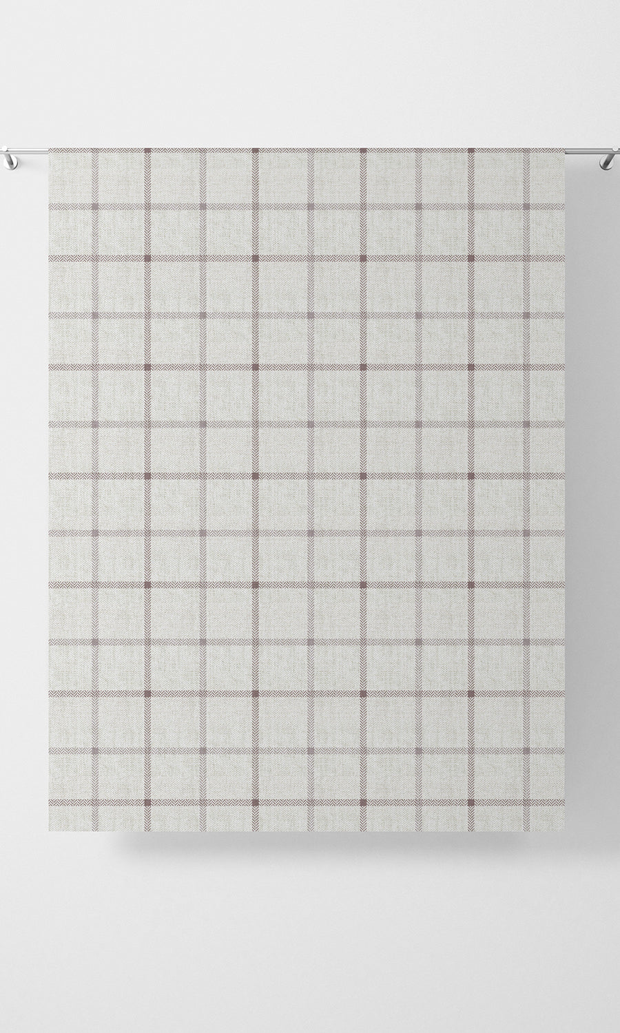 Check Patterned Fabric Material By the Yard (Oatmeal White)