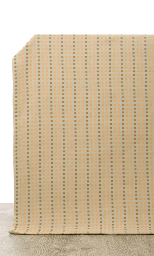 Cotton Home Décor Fabric By the Yard (Beige/ Grey)