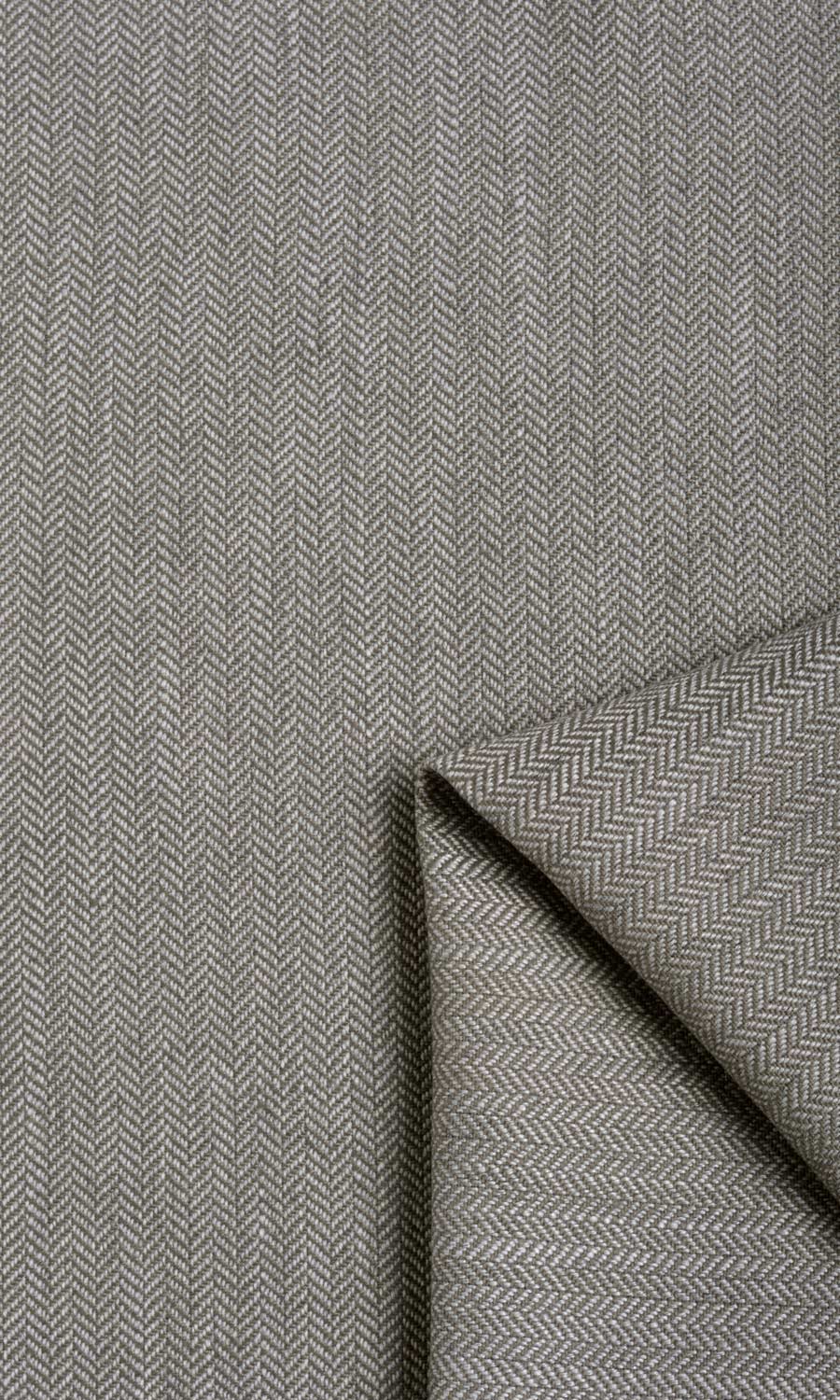 Herringbone Textured Fabric Material By the Yard (Deep Gray)