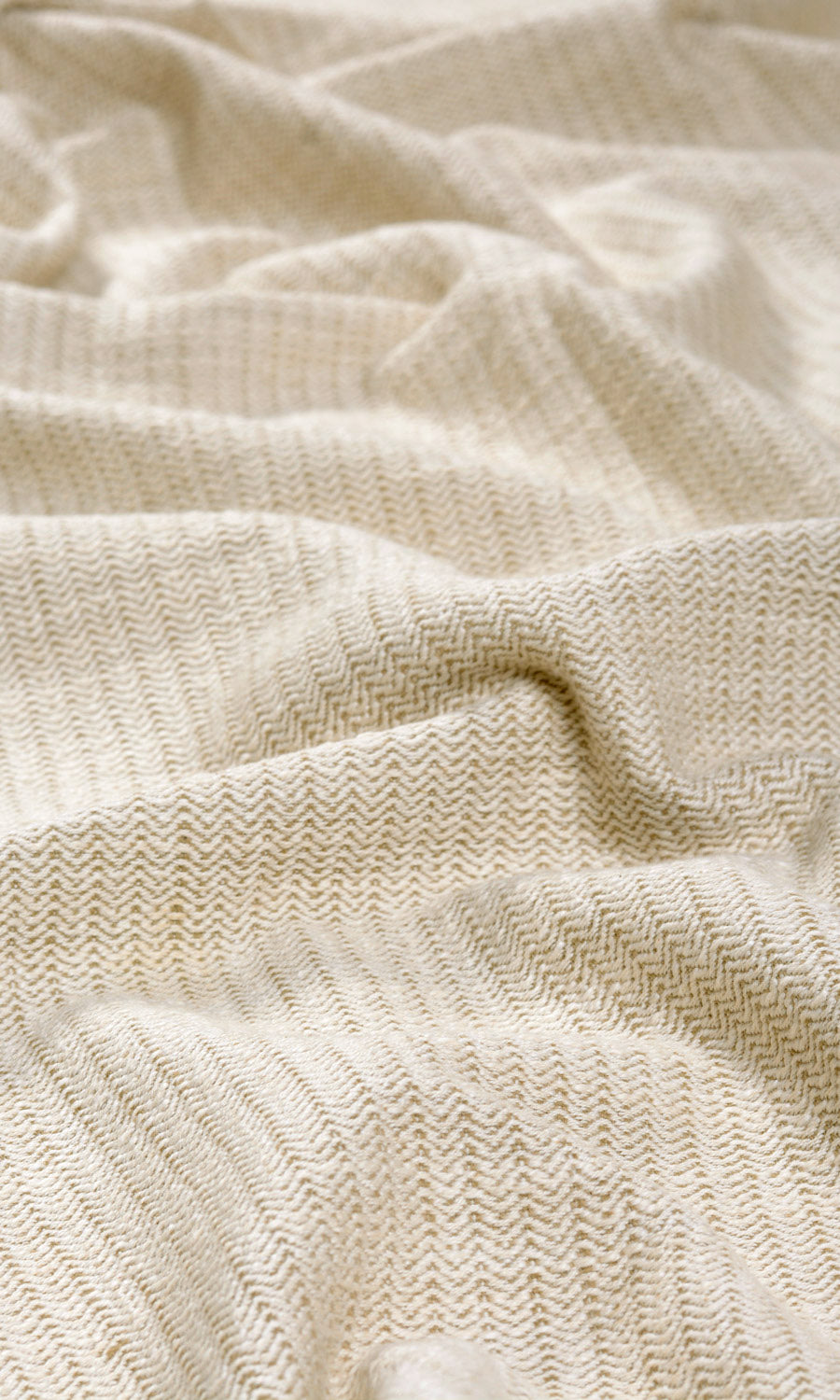 Textured Fabric By the Yard for Curtains & Drapes (Sepia Beige/ Off White)