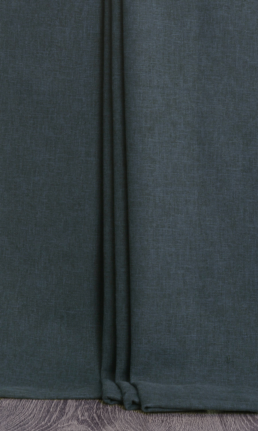 Linen-Blend Home Textile Fabric Material By the Yard (Deep Teal Blue)