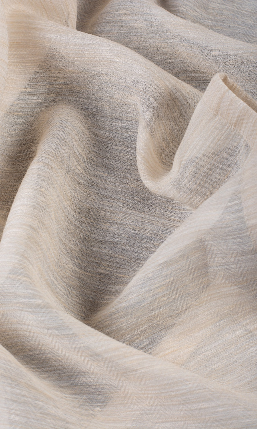 Sheer Free Fabric Material Sample (Pale Beige)