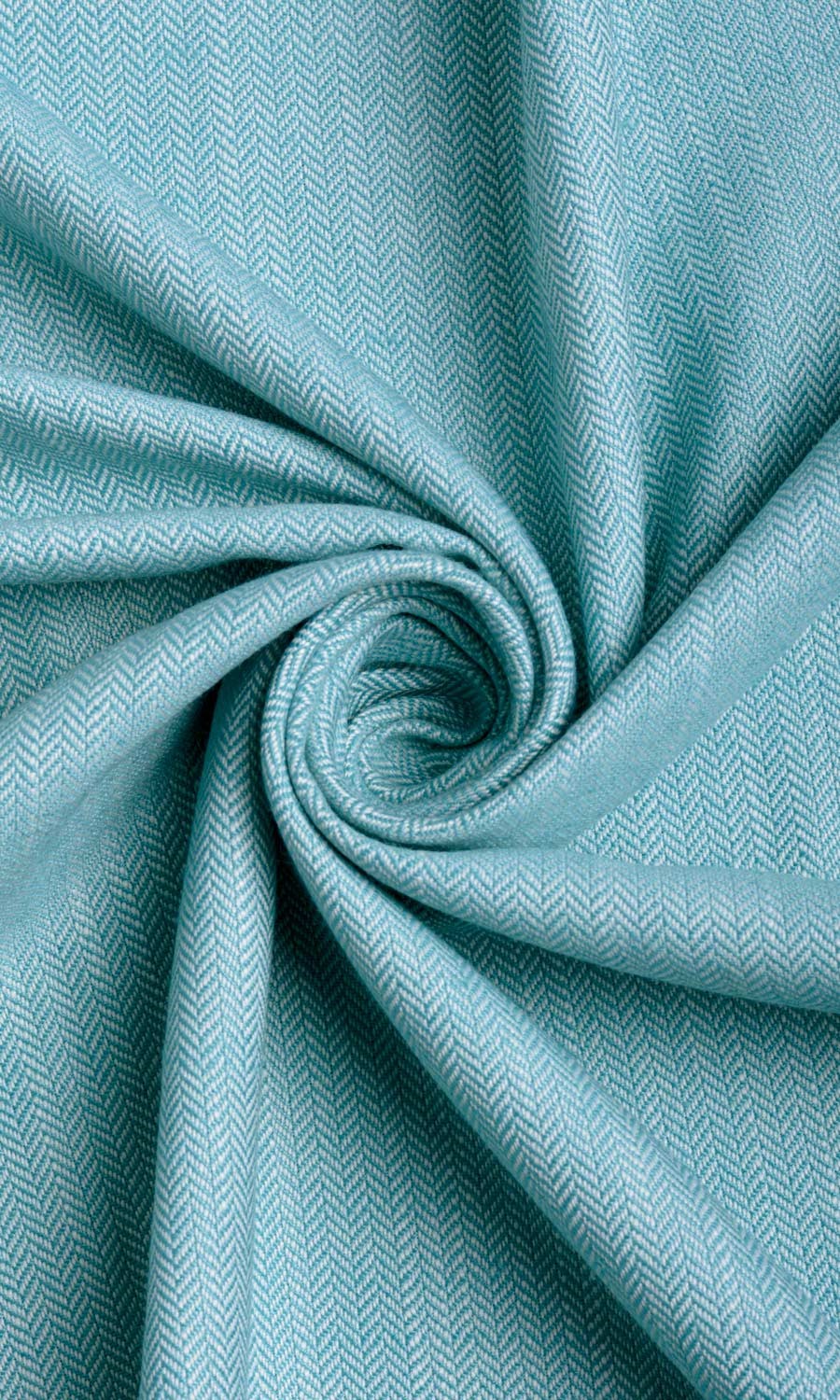 Herringbone Textured Home Décor Fabric By the Yard (Blue)