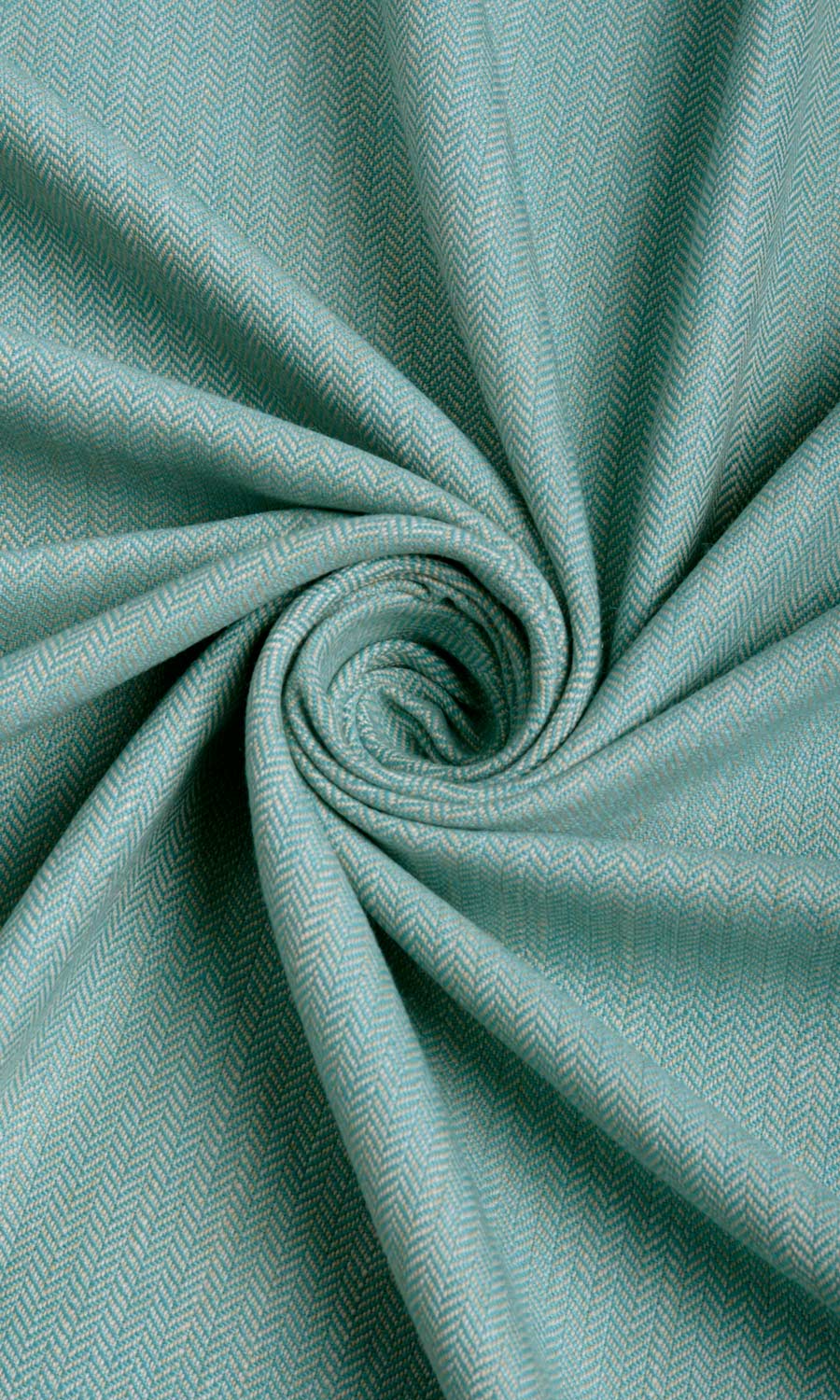 Herringbone Textured Home Décor Fabric By the Yard (Turquoise Blue)