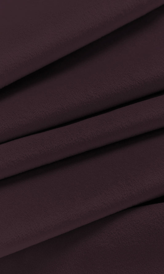 Velvet Home Décor Fabric By the Yard (Wine/ Deep Purple)