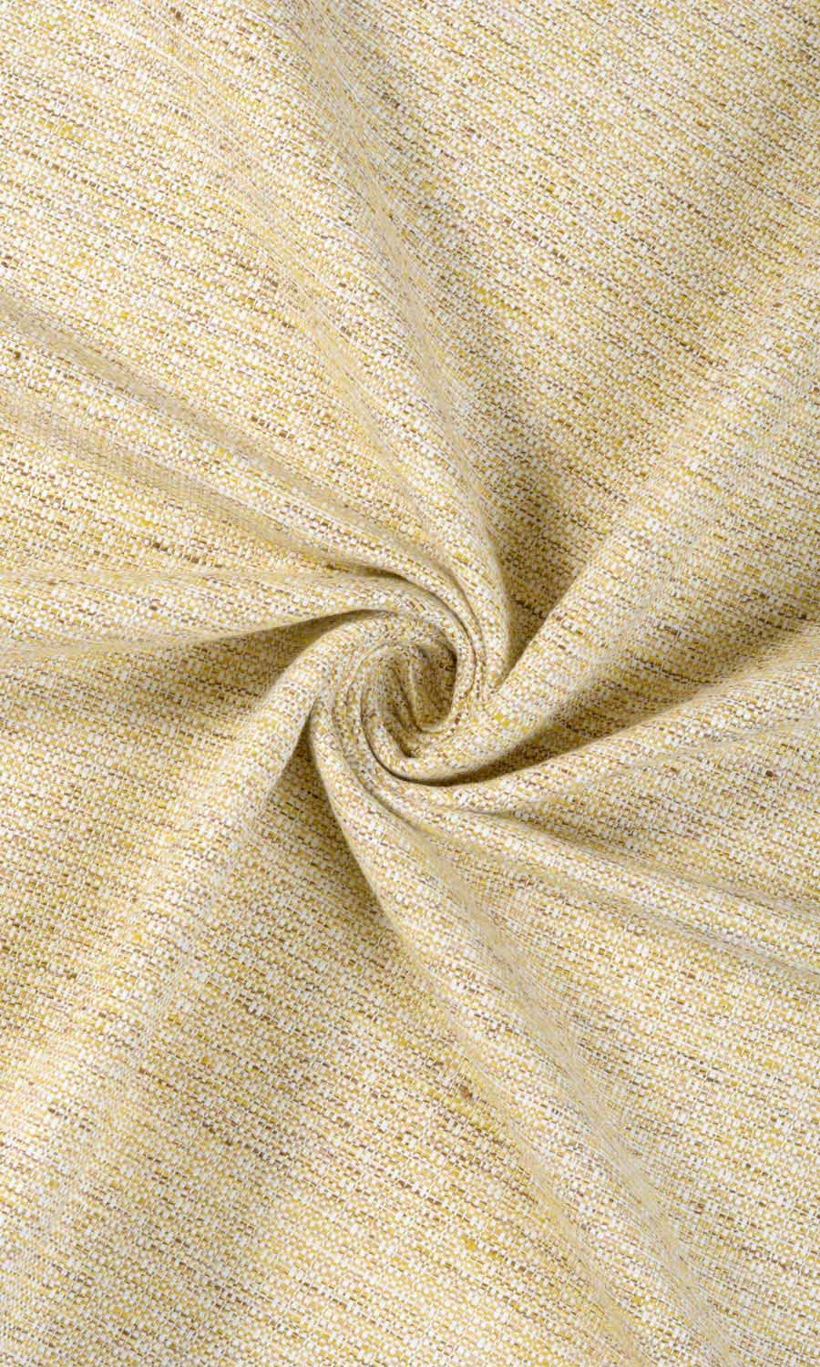 Textured Poly-Cotton Home Décor Fabric By the Yard (Yellow)