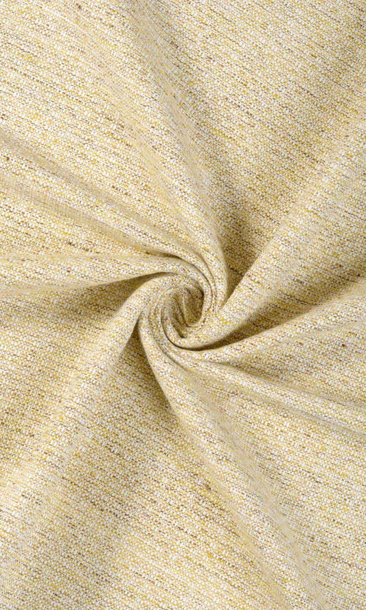 Textured Poly-Cotton Home Décor Fabric By the Yard (Yellow)