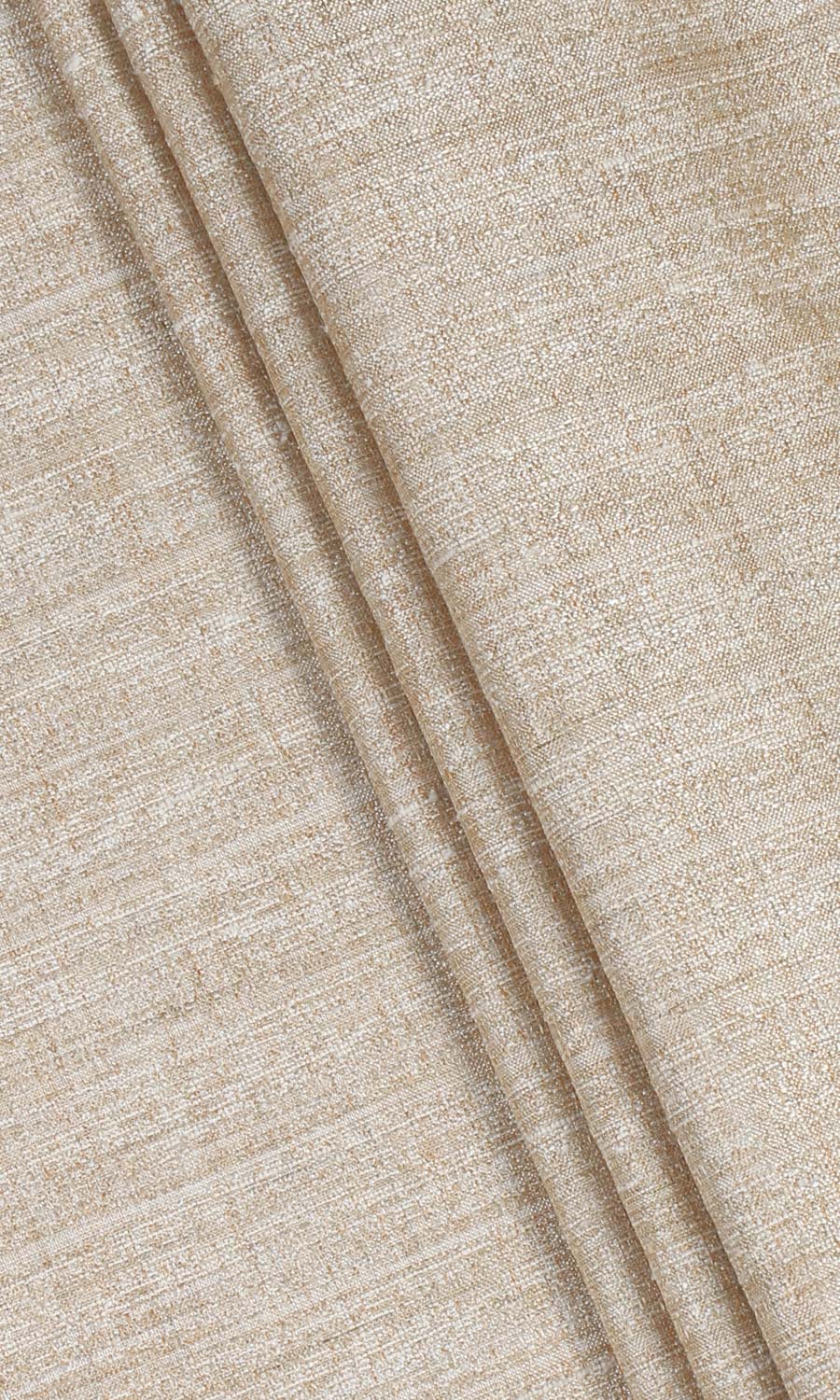 Faux Silk Textured Home Décor Fabric By the Yard (Pale Beige)