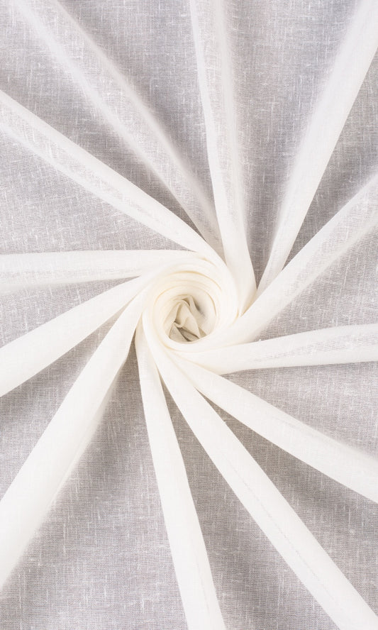 Plain Sheer Home Décor Fabric By the Yard (Cream)