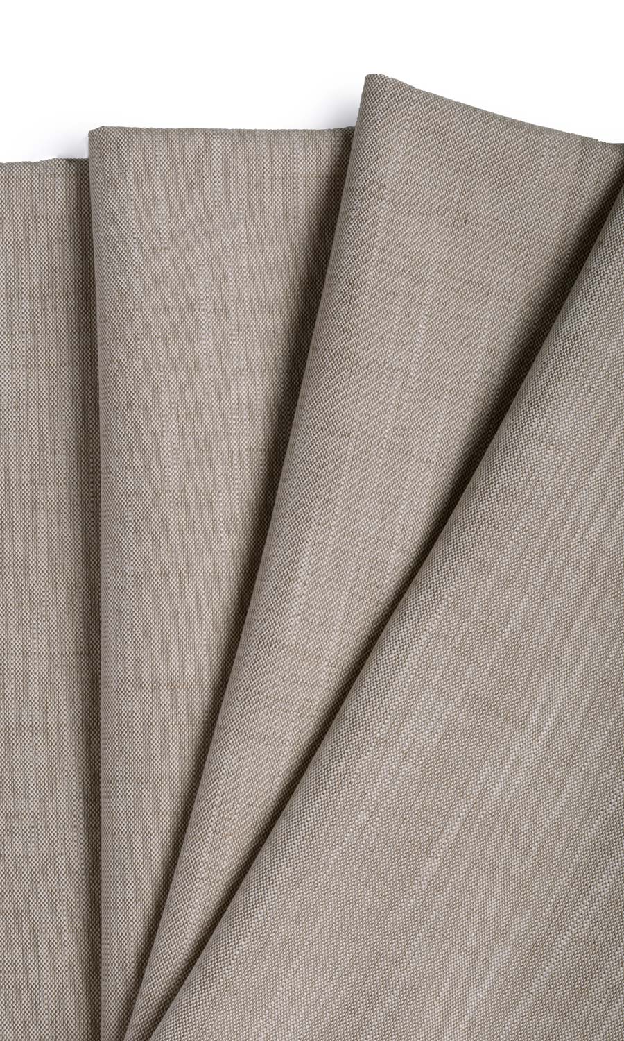 Plain Linen Texture Window Treatments Fabric By the Yard (Cedar Brown)