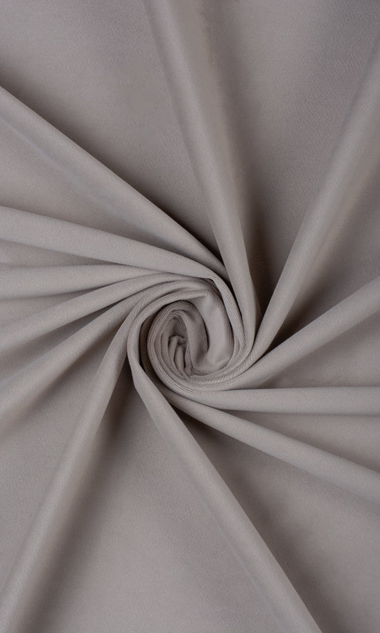 Velvet Home Décor Fabric By the Yard (Pale Greige)