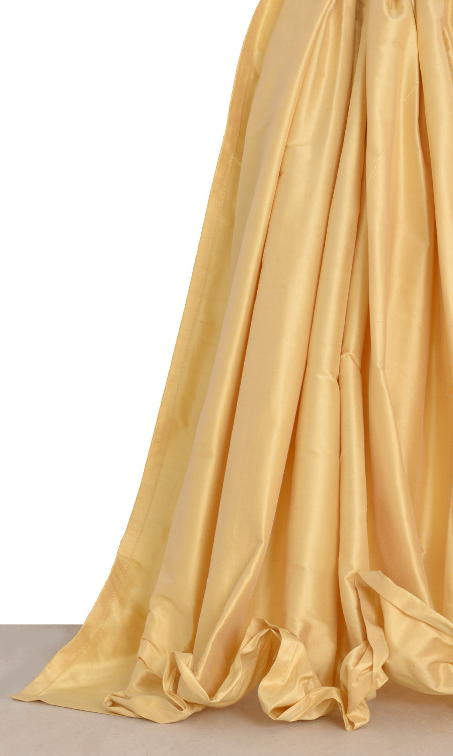 Shantung Silk Window Treatments Fabric Sample (Wheat Beige)