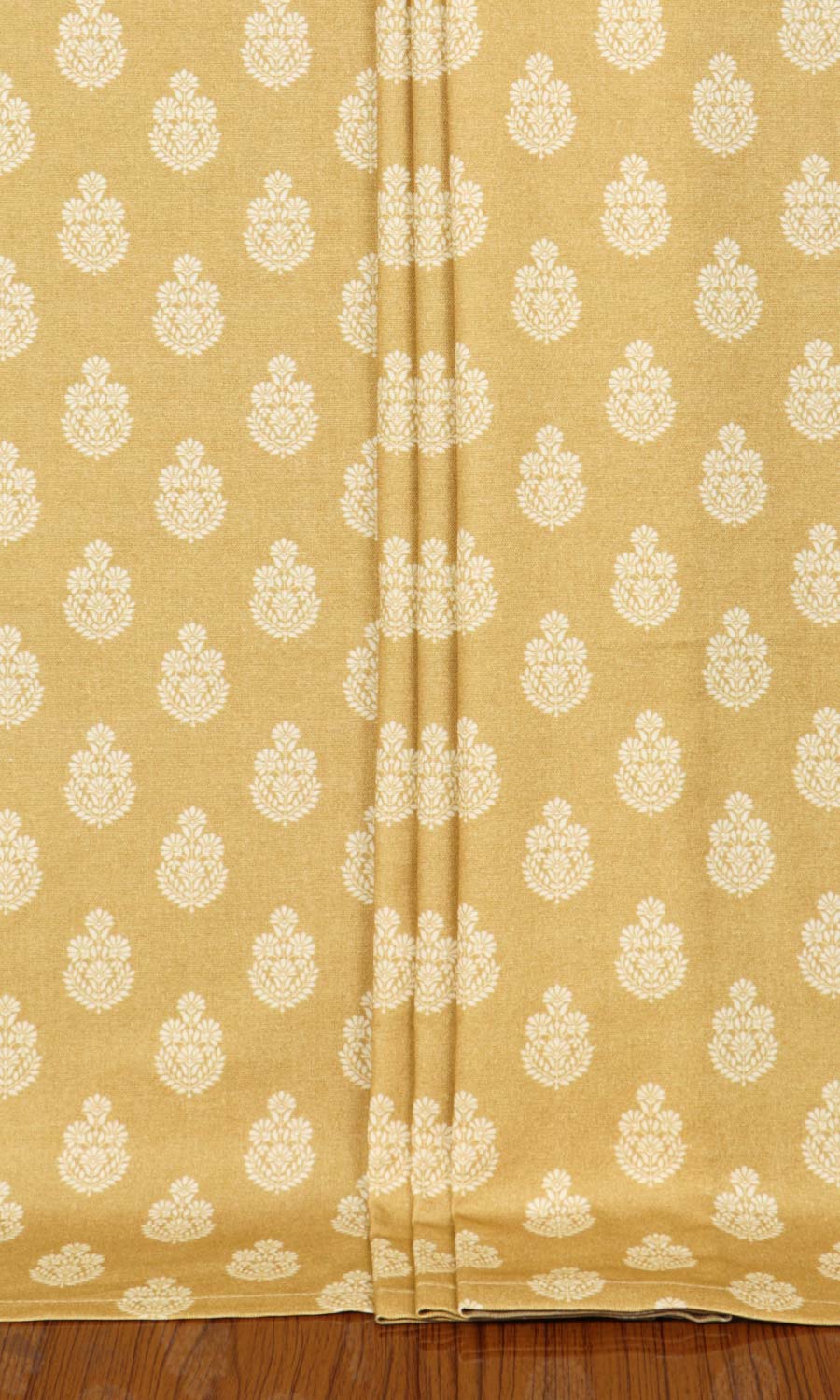 Floral Cotton Home Textile Fabric Material By the Yard (Yellow)