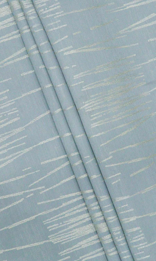 Abstract Patterned Home Décor Fabric By the Yard (Light Blue)