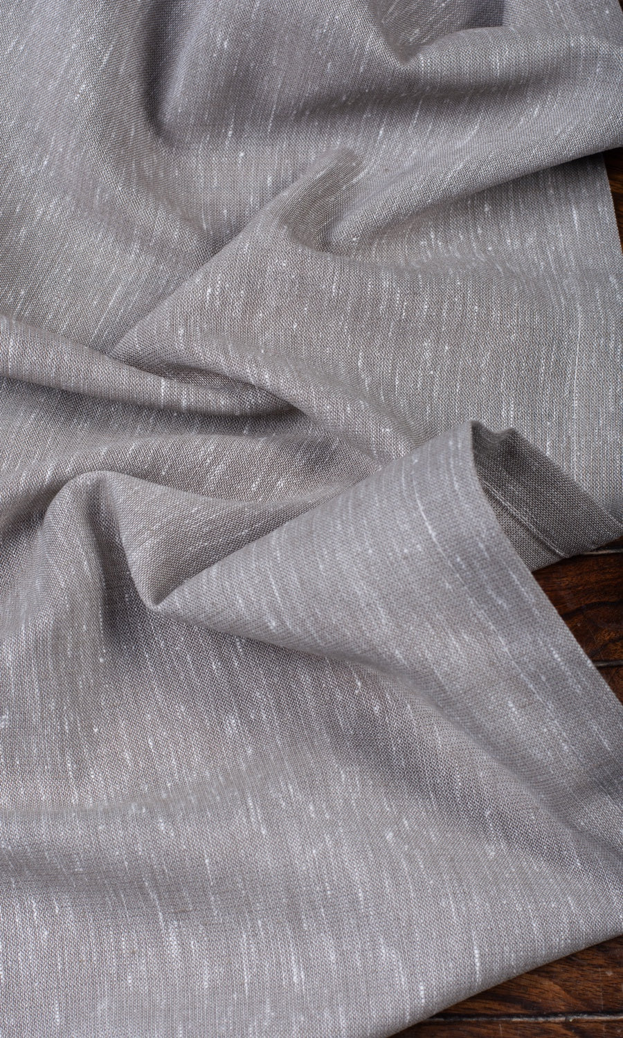 Plain Sheer Home Décor Fabric By the Yard (Warm Grey)