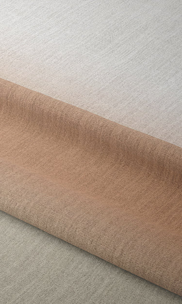 3-Tone Ombre Free Fabric Material Sample (Rust Orange/ Beige)