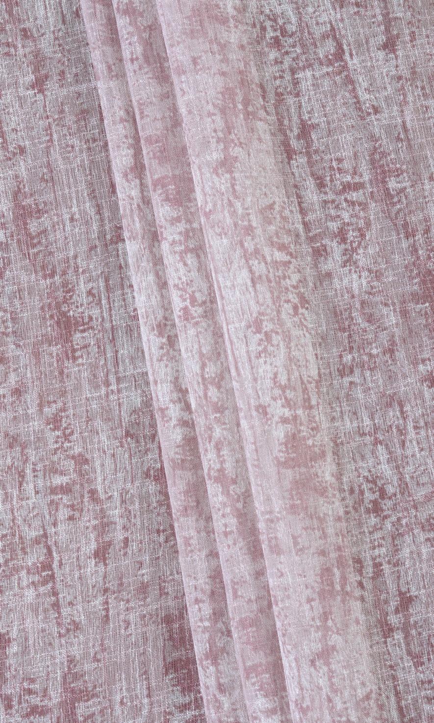 Textured Sheer Fabric Material By the Yard (Pink)