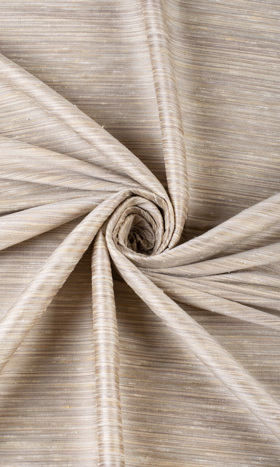 Faux Silk Window Treatments Fabric By the Yard (Sepia Beige)