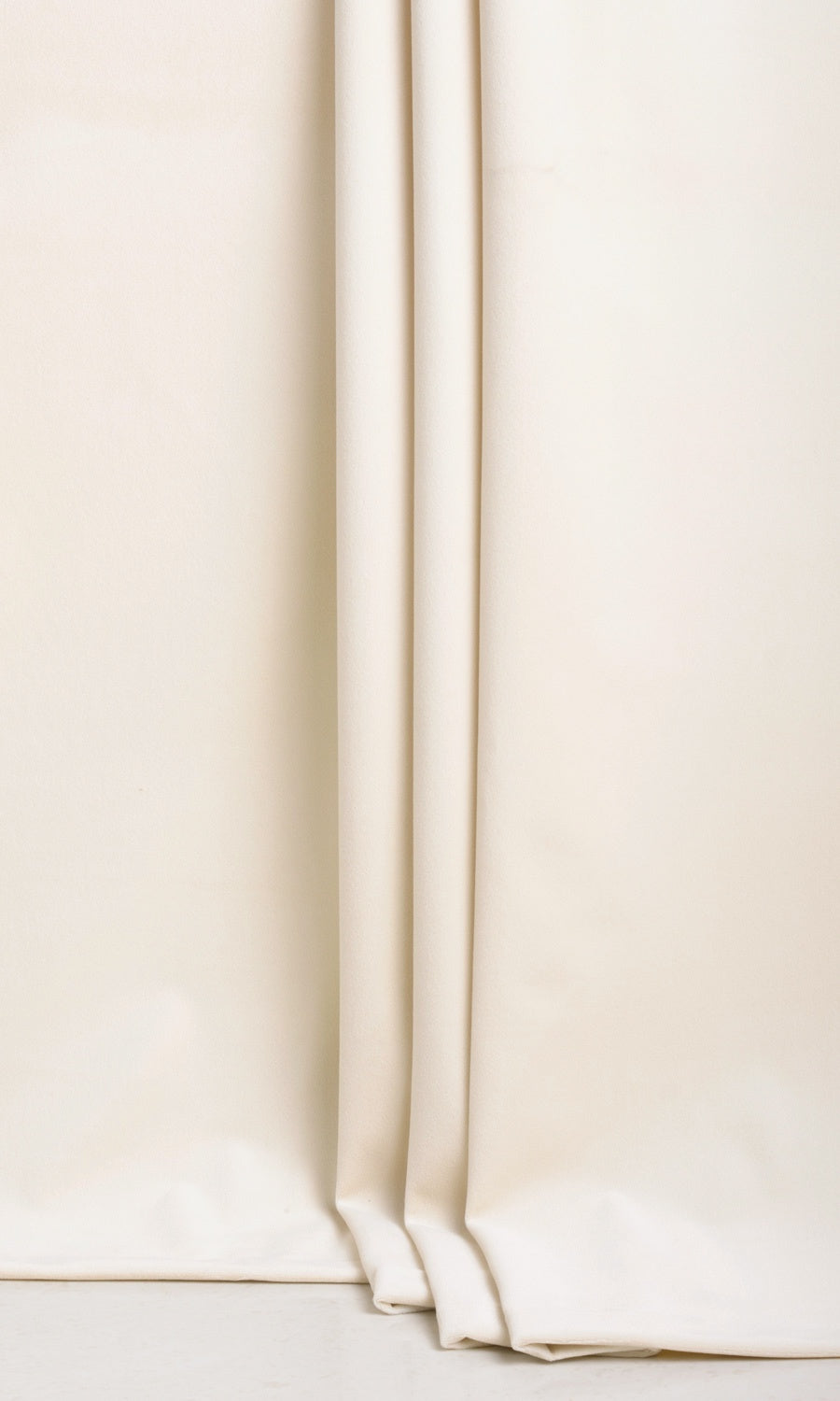 Velvet Home Textile Fabric Material By the Yard (Warm Ivory)