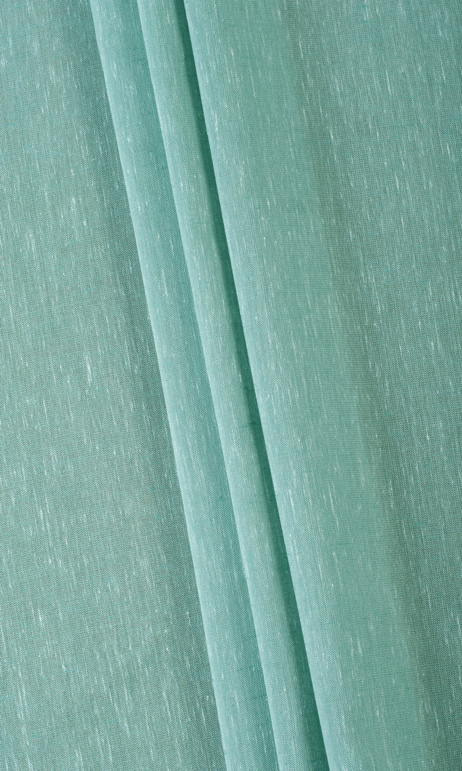Plain Sheer Home Textile Fabric Material By the Yard (Cyan Green)