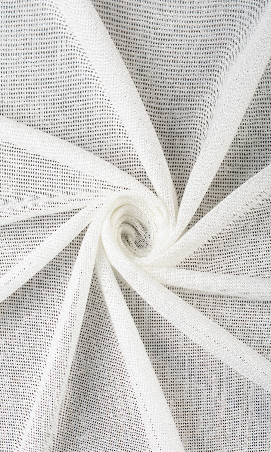 Textured Sheer Home Textile Fabric Material By the Yard (White)