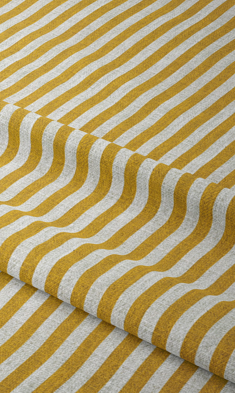 Modern Striped Window Treatments Fabric By the Yard (Deep Yellow/ White)