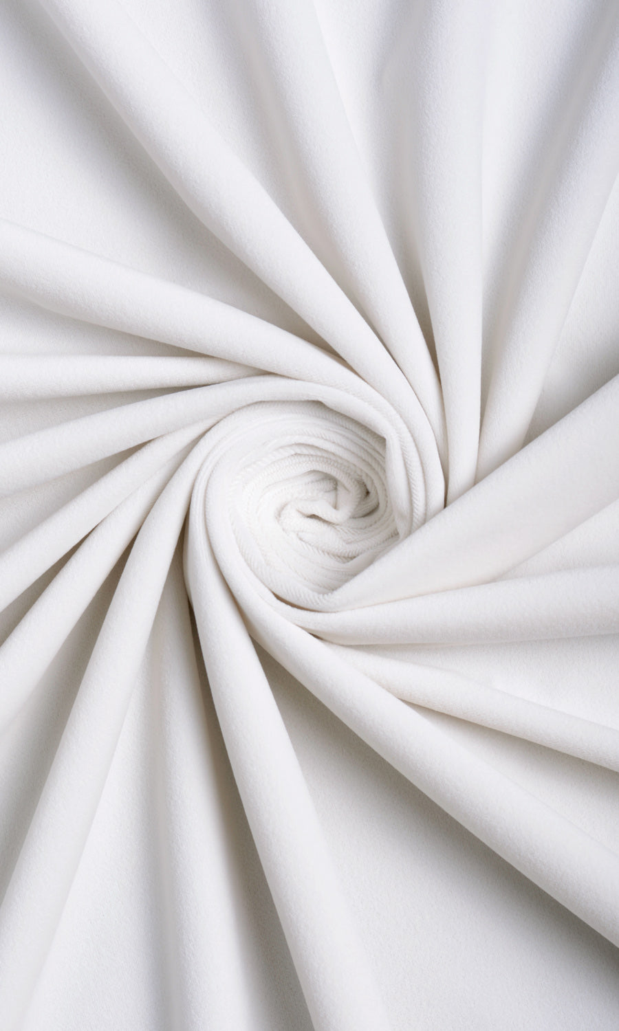 Velvet Home Décor Fabric By the Yard (White)