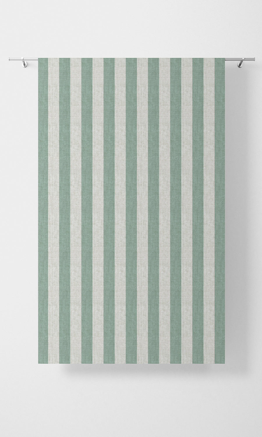 Striped Home Textile Fabric Material By the Metre (Egg Blue/ White)