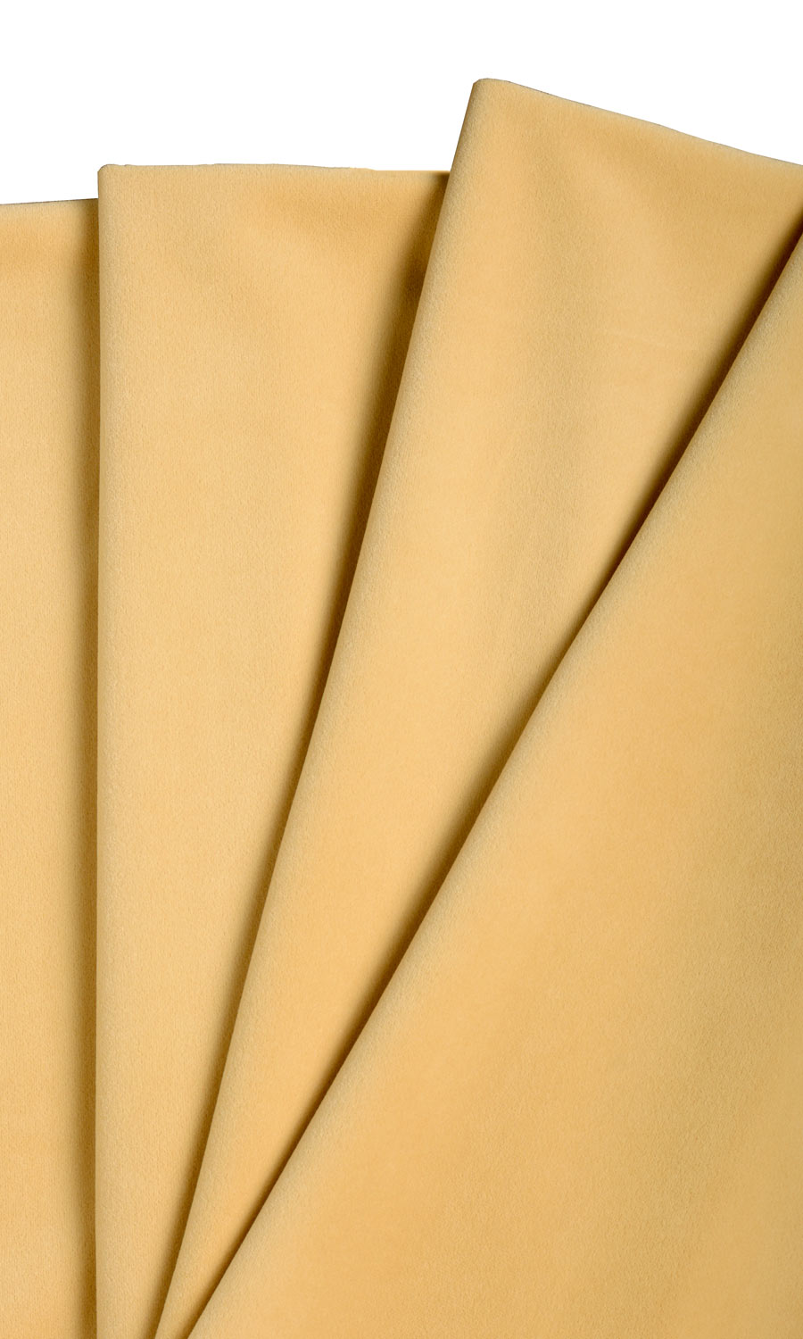 Velvet Home Textile Fabric Material By the Yard (Pale Yellow)