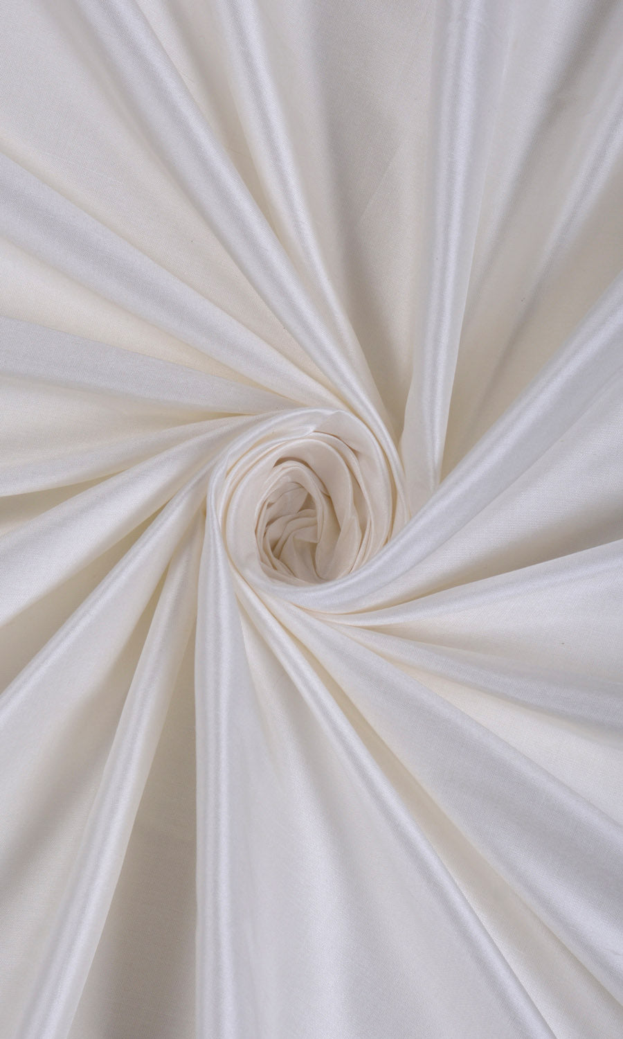 Shantung Silk Home Décor Fabric By the Yard (White/ Ivory)