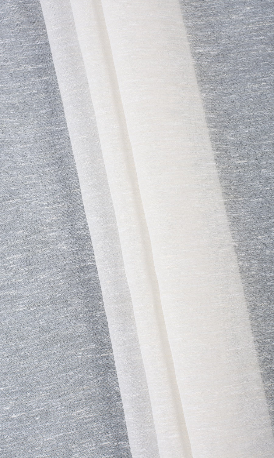 Textured Sheer Window Treatments Fabric By the Yard (Cotton White)