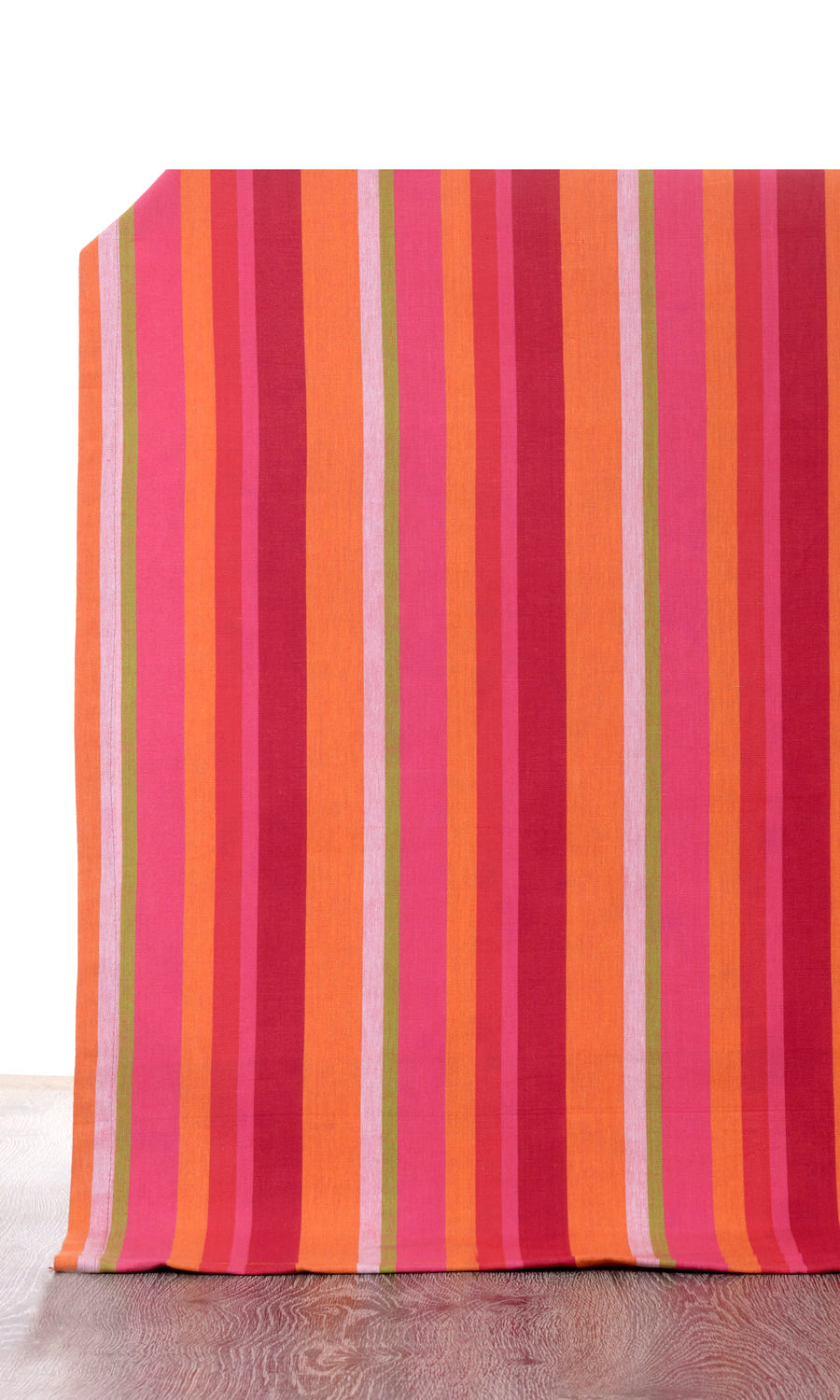 Cotton Home Décor Fabric By the Yard (Orange/ Pink)