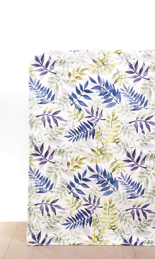 Floral Home Décor Fabric By the Yard (Purple/ Blue/ Green/ Gray)