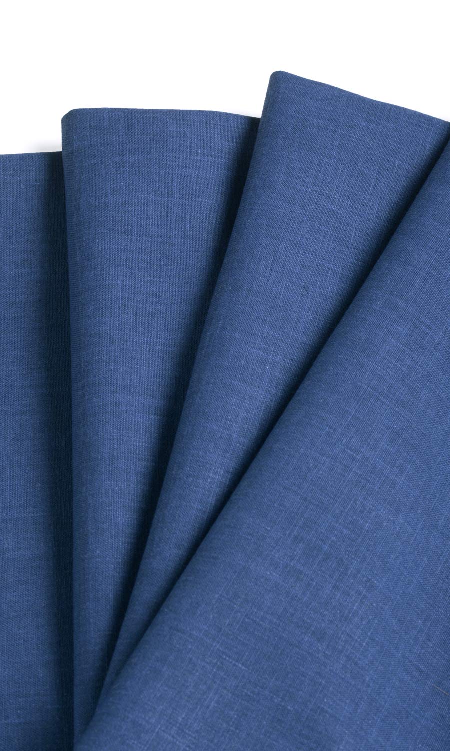 Poly-Cotton Blend Window Treatments Fabric Sample (Cobalt)