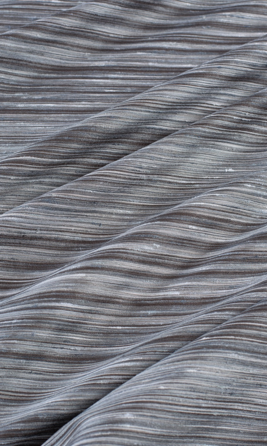 Textured Fabric By the Yard for Curtains & Drapes (Grey/ Black)