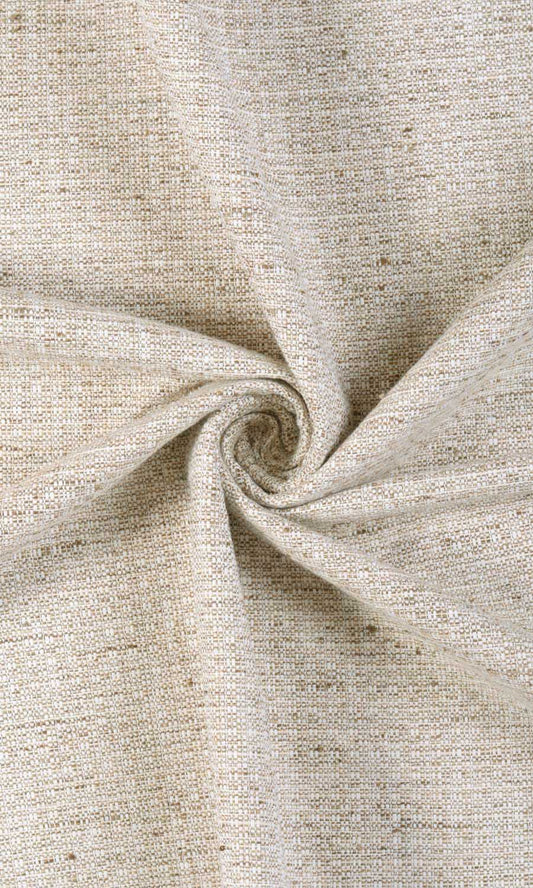 Textured Poly-Cotton Home Décor Fabric By the Yard (Beige/ Cream)